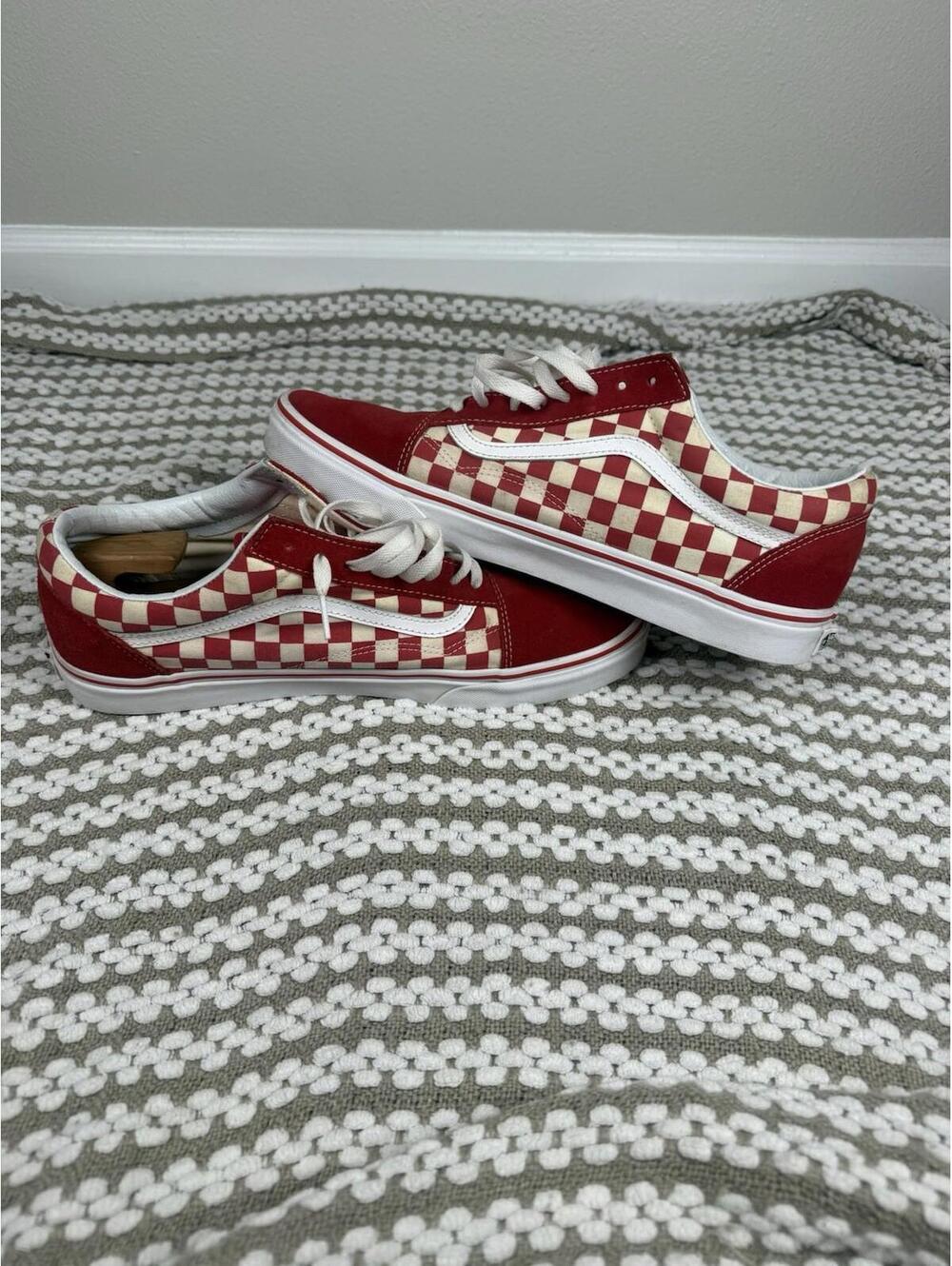 Size 13 - Vans Old Skool Red Checkerboard